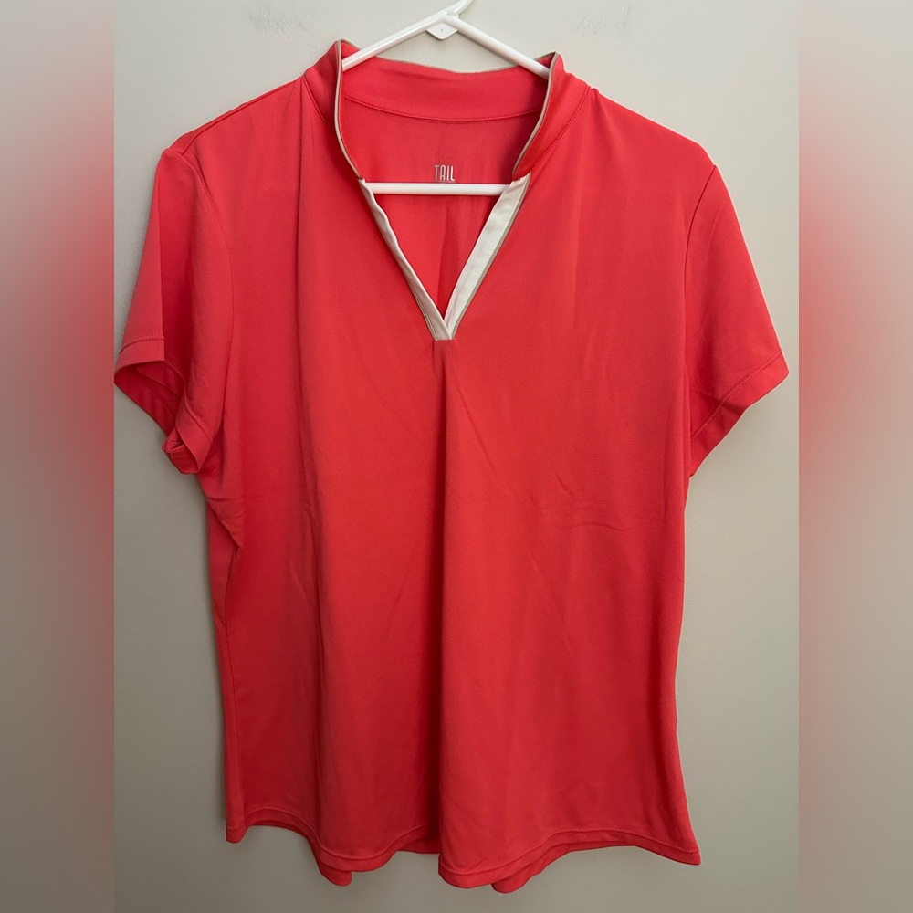 Tail Athletic Golf Shirt Coral XL EUC